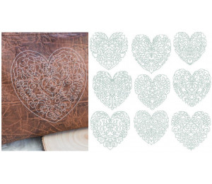 Stickserie - Herzmuster